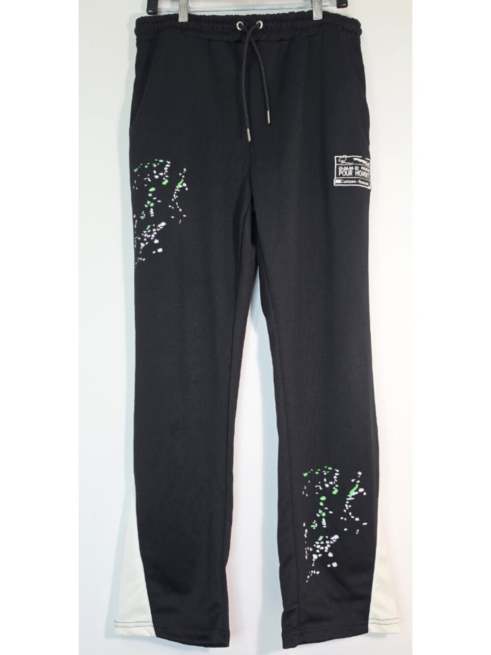 boohoo MAN Mens Joggers Medium Black Regular Fit Tricot Gusset Jogger